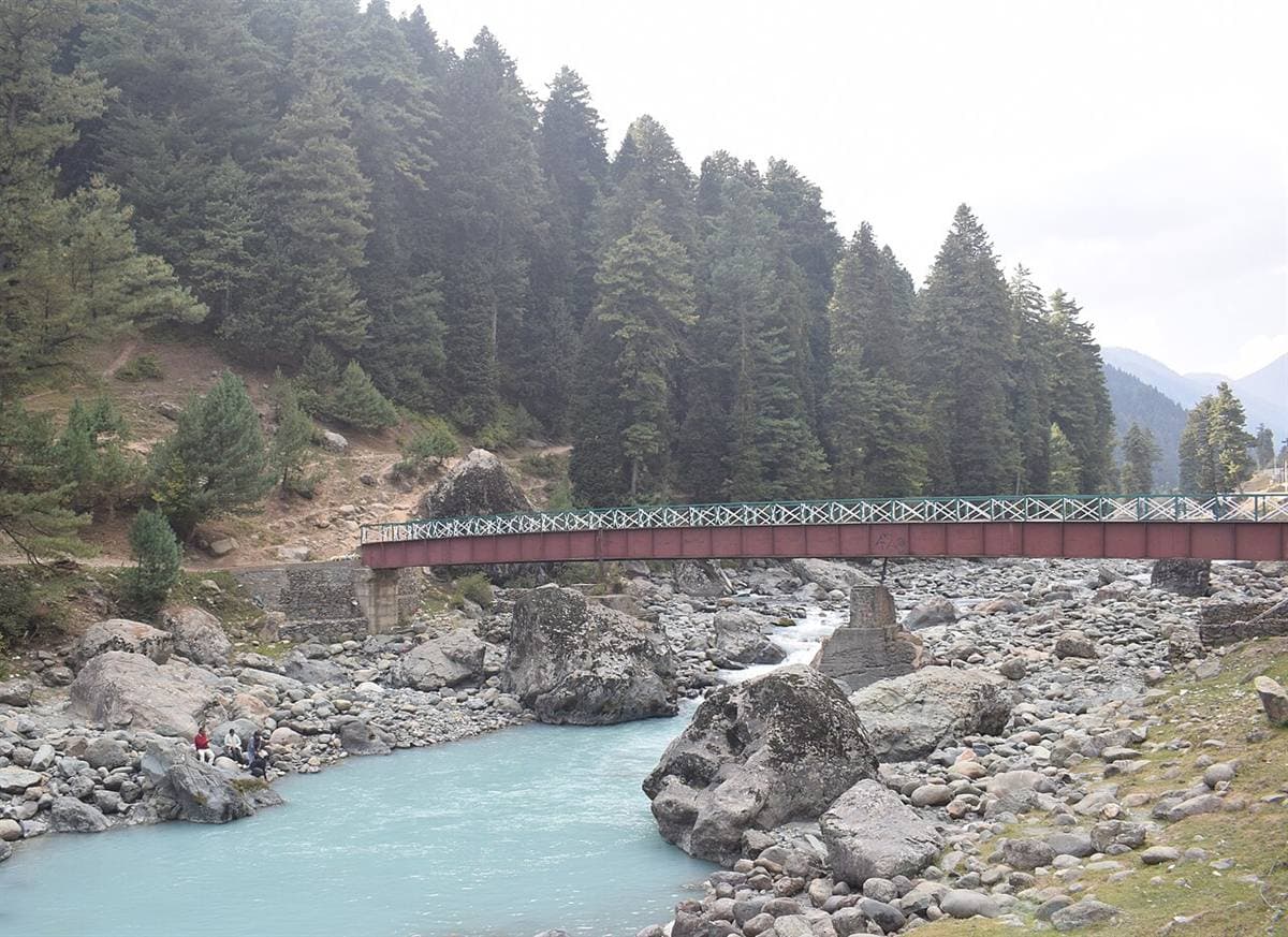 The Lidder river in the Pahalgam valley